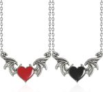 2-Piece Love Mouse Necklace – Creative Gothic Punk Jewelry