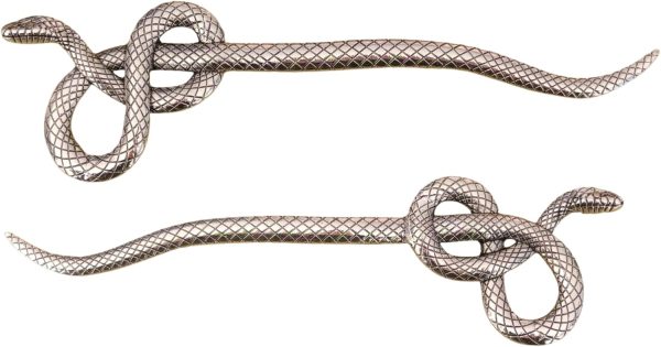 Gothic Snake Hair Stick – Vintage Zinc Alloy Serpent Hair Pin, Witchy Dark Aesthetic