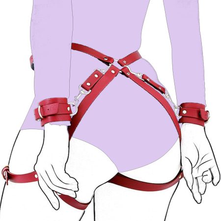 Punk Leather Thigh Harness & Waist Chain Belt – Gothic Events, Night Clubs